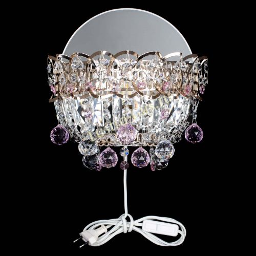 Бра Астра пластинка шар Розовая в Ижевске Гусь Хрустальный