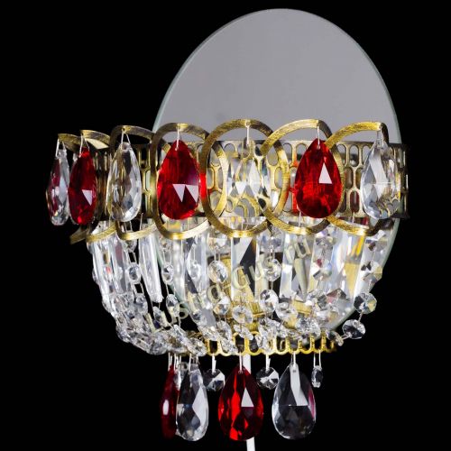 Бра Астра Красная под бронзу в Ижевске Гусь Хрустальный