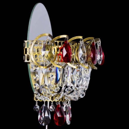 Бра Астра Красная под бронзу в Ижевске Гусь Хрустальный