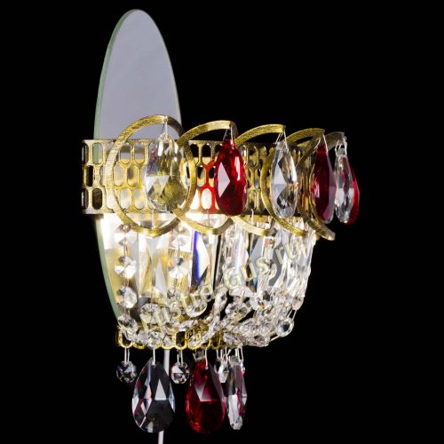 Бра Астра Красная под бронзу в Ижевске Гусь Хрустальный