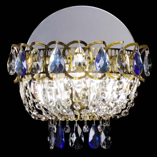 Бра Астра Синяя под бронзу в Ижевске Гусь Хрустальный