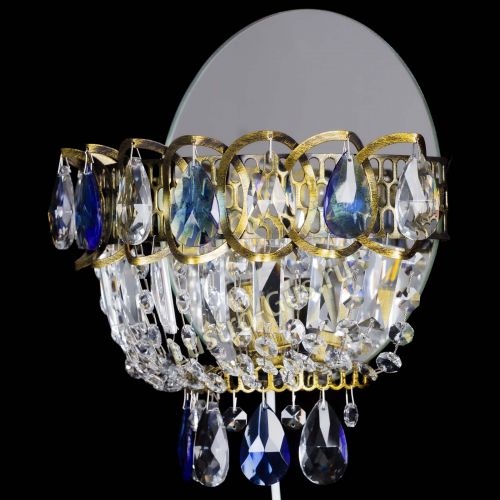 Бра Астра Синяя под бронзу в Ижевске Гусь Хрустальный