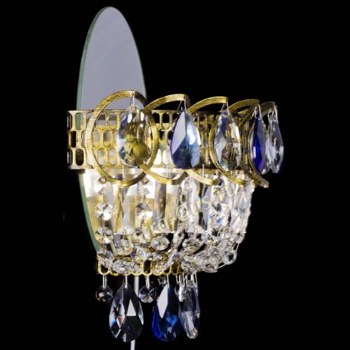 Бра Астра Синяя под бронзу в Ижевске Гусь Хрустальный