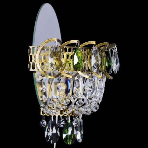 Бра Астра Зеленая под бронзу в Ижевске Гусь Хрустальный