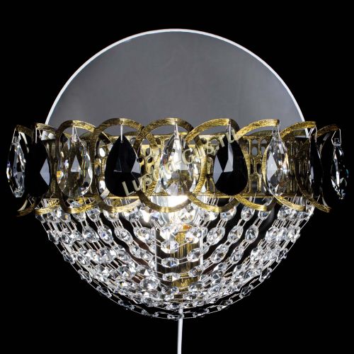 Бра Астра Сетка под бронзу Черная в Ижевске Гусь Хрустальный