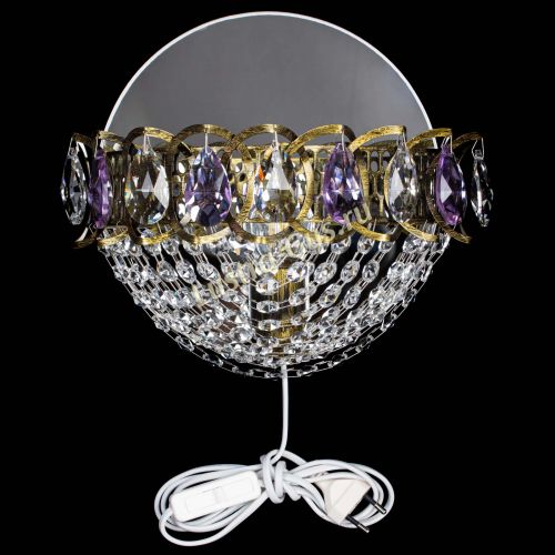 Бра Астра Сетка под бронзу Фиолетовая в Ижевске Гусь Хрустальный