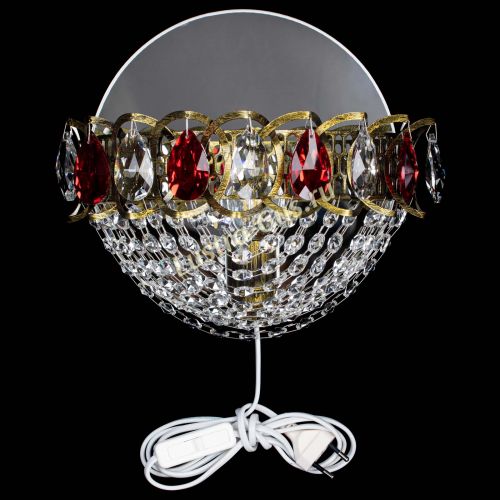 Бра Астра Сетка под бронзу Красная в Ижевске Гусь Хрустальный