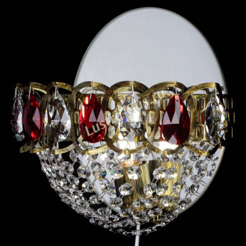 Бра Астра Сетка под бронзу Красная в Ижевске Гусь Хрустальный