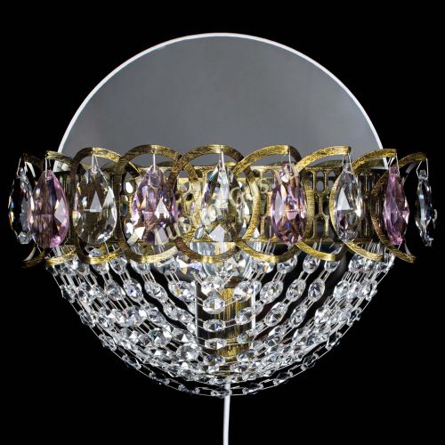 Бра Астра Сетка под бронзу Розовая в Ижевске Гусь Хрустальный