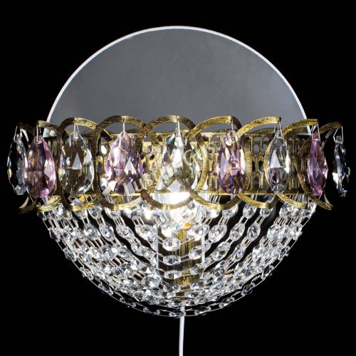 Бра Астра Сетка под бронзу Розовая в Ижевске Гусь Хрустальный