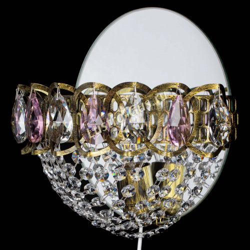 Бра Астра Сетка под бронзу Розовая в Ижевске Гусь Хрустальный