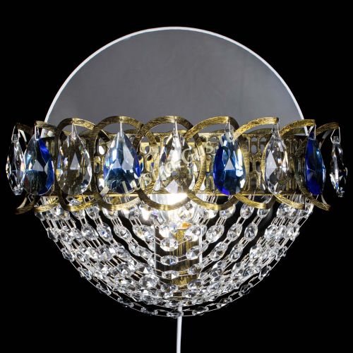 Бра Астра Сетка под бронзу Синяя в Ижевске Гусь Хрустальный