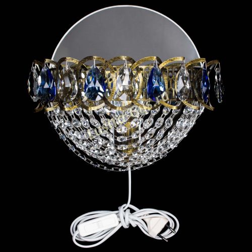 Бра Астра Сетка под бронзу Синяя в Ижевске Гусь Хрустальный