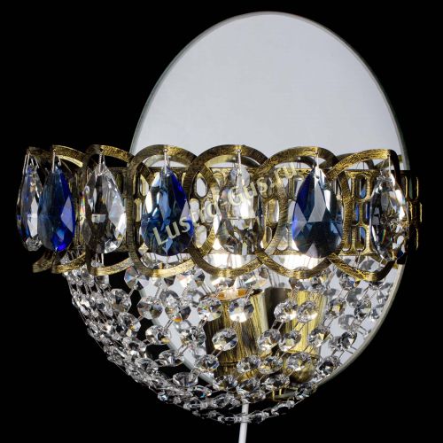 Бра Астра Сетка под бронзу Синяя в Ижевске Гусь Хрустальный