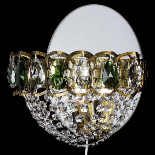 Бра Астра Сетка под бронзу Зеленая в Ижевске Гусь Хрустальный