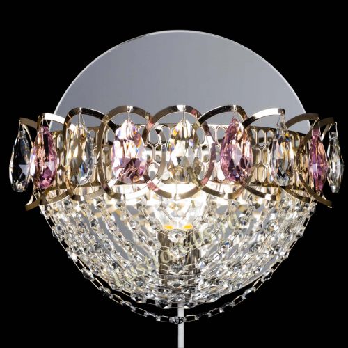 Бра Астра Сетка розовая в Ижевске Гусь Хрустальный