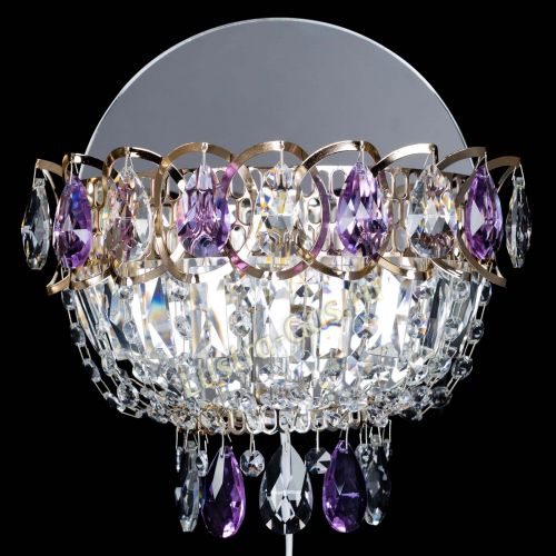 Бра Астра фиолетовая в Ижевске Гусь Хрустальный