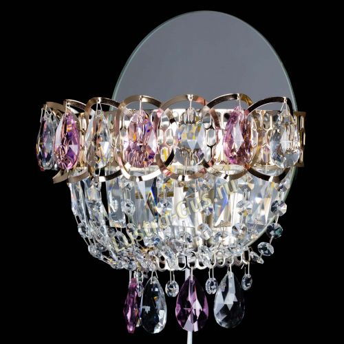 Бра Астра розовая в Ижевске Гусь Хрустальный