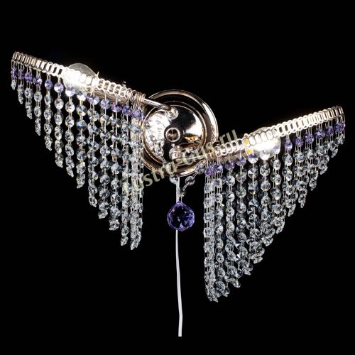 Бра Бутоны №2 фиолетовая в Ижевске Гусь Хрустальный