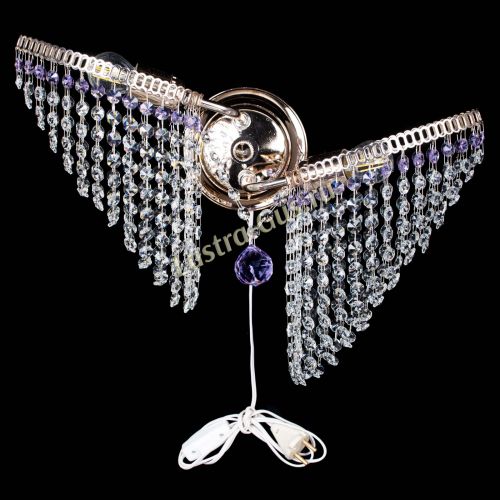 Бра Бутоны №2 фиолетовая в Ижевске Гусь Хрустальный