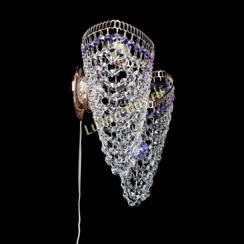 Бра Бутоны №2 фиолетовая в Ижевске Гусь Хрустальный