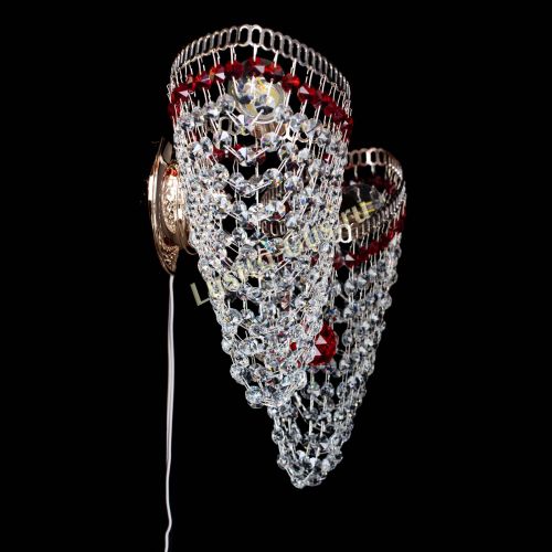 Бра Бутоны №2 красная в Ижевске Гусь Хрустальный