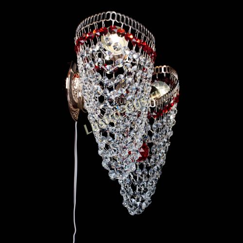 Бра Бутоны №2 красная в Ижевске Гусь Хрустальный