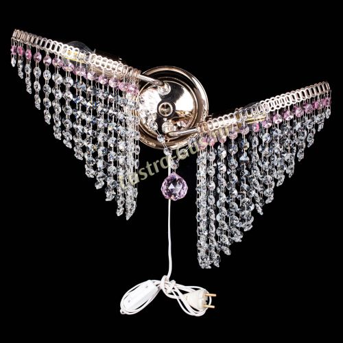 Бра Бутоны №2 розовая в Ижевске Гусь Хрустальный