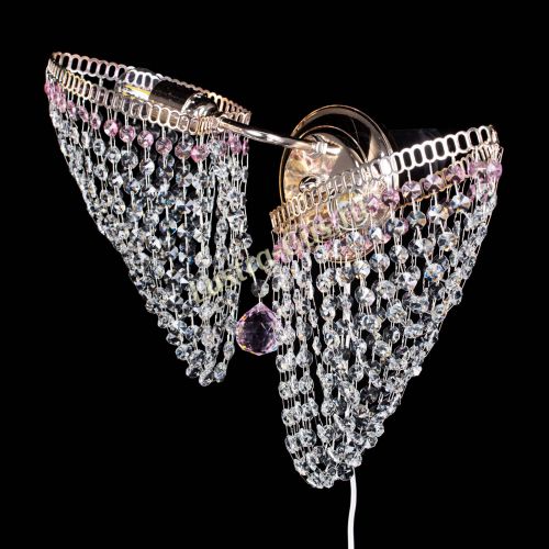 Бра Бутоны №2 розовая в Ижевске Гусь Хрустальный