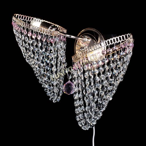 Бра Бутоны №2 розовая в Ижевске Гусь Хрустальный