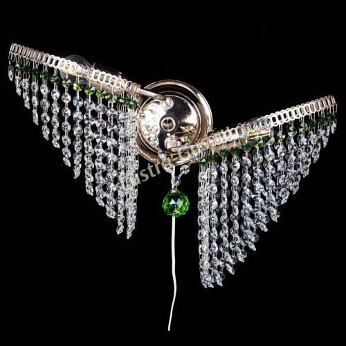 Бра Бутоны №2 зеленая в Ижевске Гусь Хрустальный