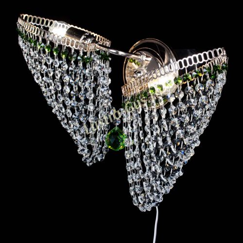 Бра Бутоны №2 зеленая в Ижевске Гусь Хрустальный