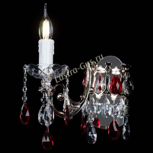 Бра Елизавета №1 мини красная в Ижевске Гусь Хрустальный