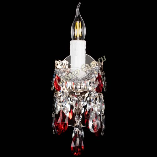 Бра Елизавета №1 мини красная в Ижевске Гусь Хрустальный