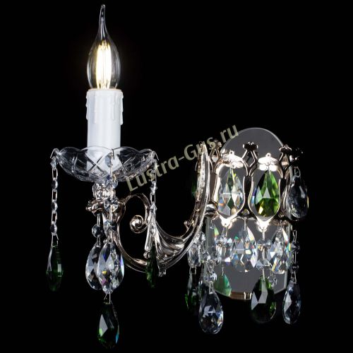 Бра Елизавета №1 мини зеленая в Ижевске Гусь Хрустальный
