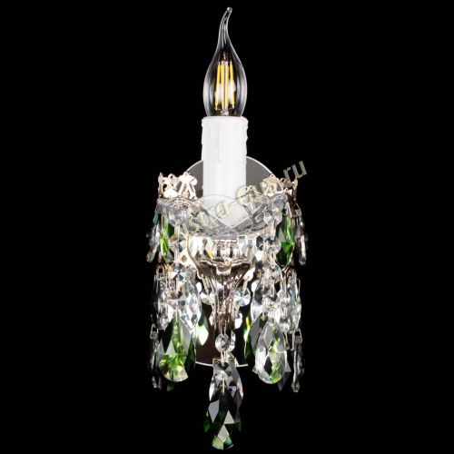 Бра Елизавета №1 мини зеленая в Ижевске Гусь Хрустальный