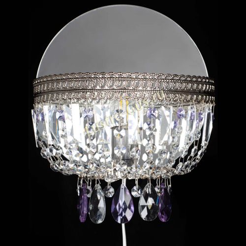 Бра Флоренция журавлик фиолетовая в Ижевске Гусь Хрустальный