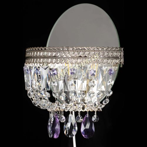 Бра Флоренция журавлик фиолетовая в Ижевске Гусь Хрустальный