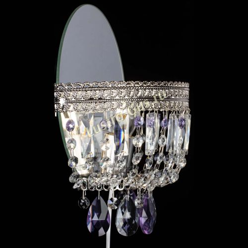 Бра Флоренция журавлик фиолетовая в Ижевске Гусь Хрустальный