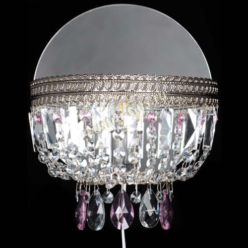 Бра Флоренция журавлик розовая в Ижевске Гусь Хрустальный