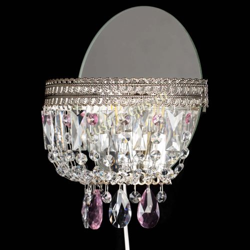 Бра Флоренция журавлик розовая в Ижевске Гусь Хрустальный