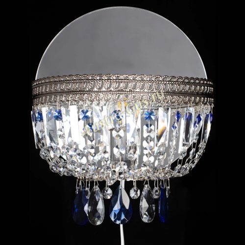 Бра Флоренция журавлик синяя в Ижевске Гусь Хрустальный