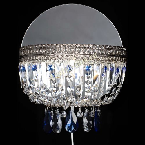 Бра Флоренция журавлик синяя в Ижевске Гусь Хрустальный