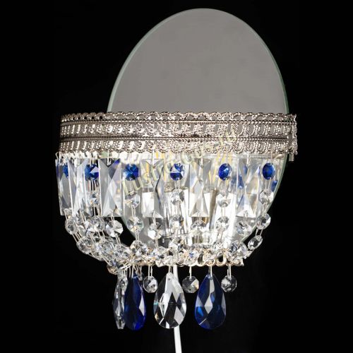 Бра Флоренция журавлик синяя в Ижевске Гусь Хрустальный