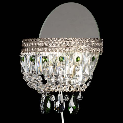 Бра Флоренция журавлик зеленая в Ижевске Гусь Хрустальный