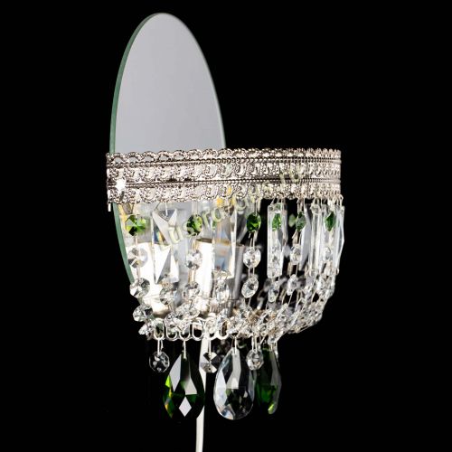 Бра Флоренция журавлик зеленая в Ижевске Гусь Хрустальный