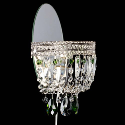 Бра Флоренция журавлик зеленая в Ижевске Гусь Хрустальный