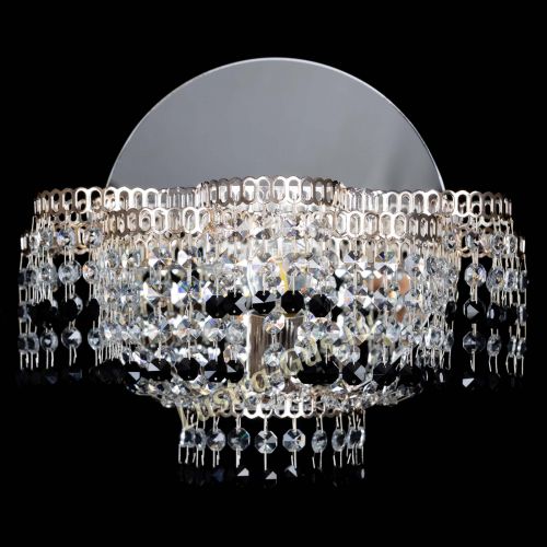 Бра Камелия обтикон Черная в Ижевске Гусь Хрустальный