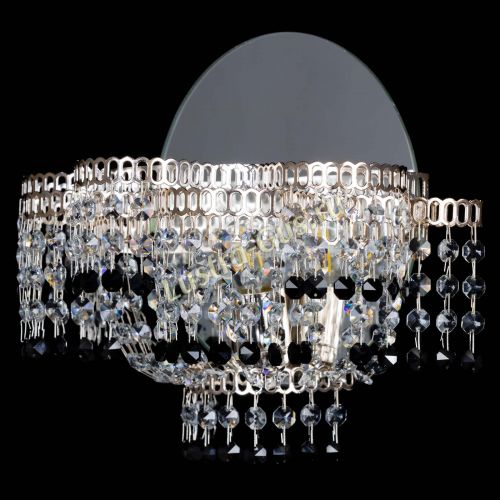 Бра Камелия обтикон Черная в Ижевске Гусь Хрустальный