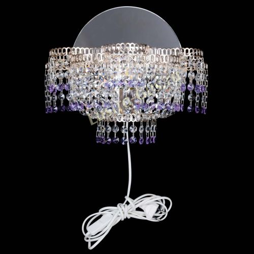 Бра Камелия обтикон Фиолетовая в Ижевске Гусь Хрустальный